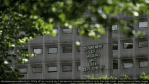 Empty HUD office desks after Fair Housing Act enforcement cuts