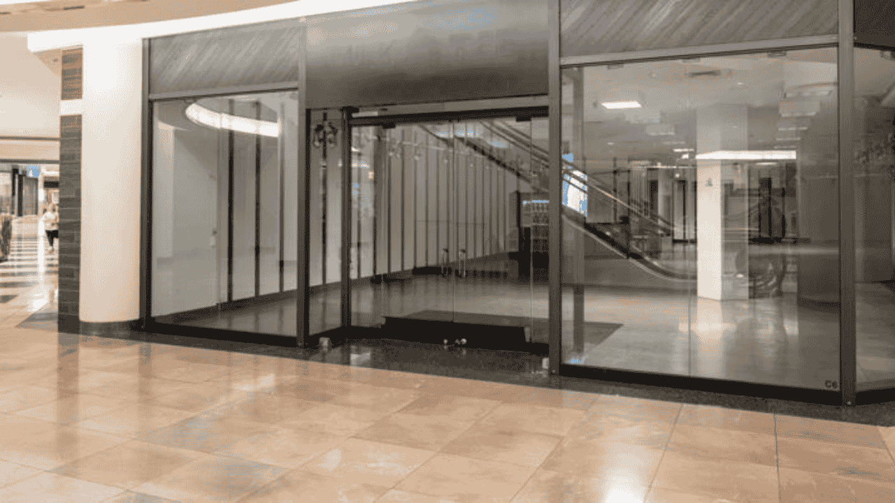 Small business commercial space available in a shopping center as chains close