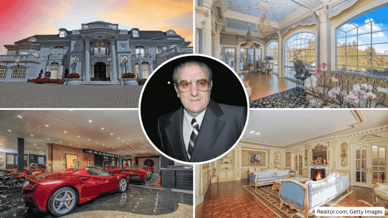 Exterior view of the Staten Island Mafia Mansion once owned by Paul Castellano