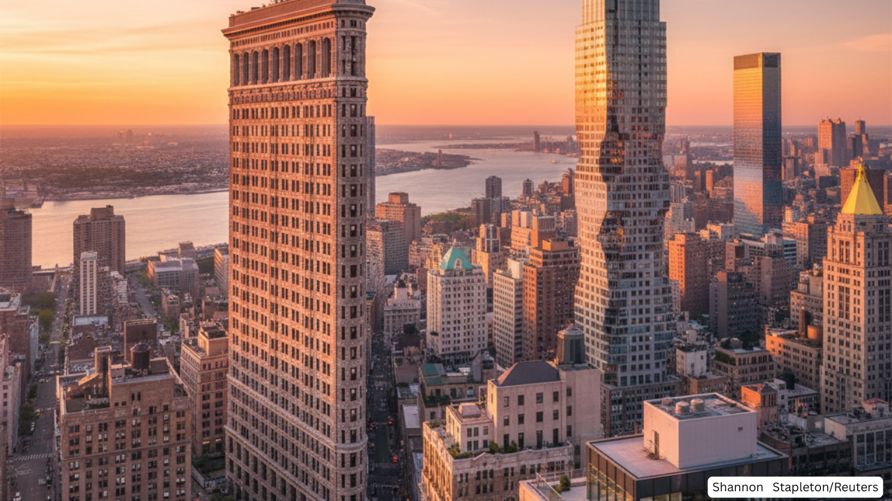 Skyline view of New York City showcasing various residential and commercial buildings, representing the bustling NYC real estate deals.