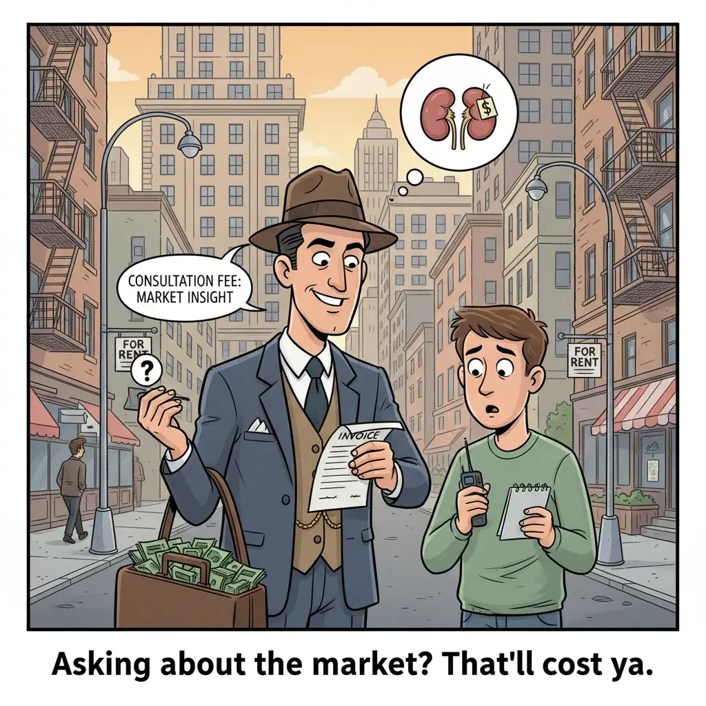 funny New York real estate satire where advice comes with a price