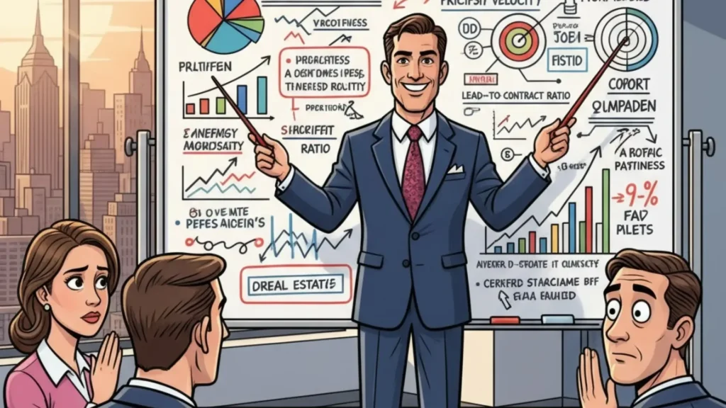 Real estate agents talking in circles