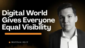 Real estate social media marketing provides equal opportunites. Mathew Abril