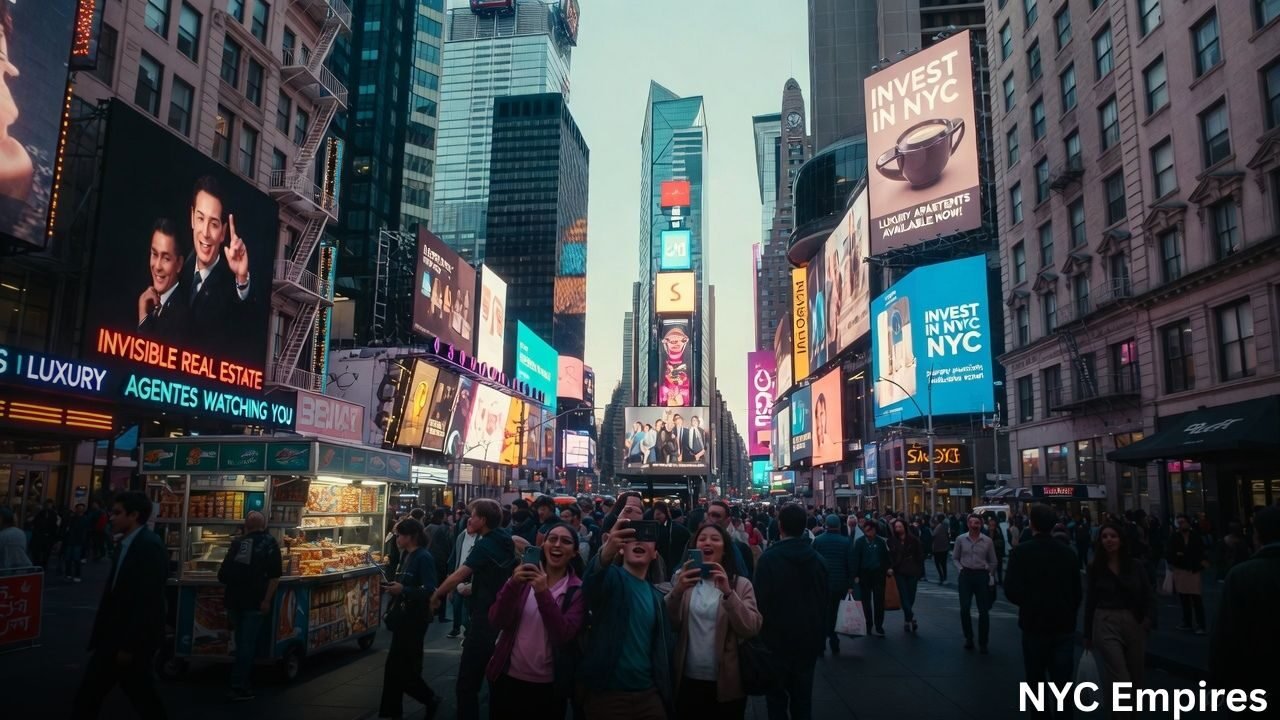 Things to do in New York without agents highlighted in a city scene